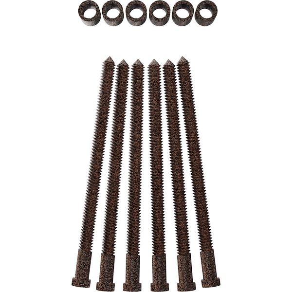 Ekena Millwork Premium 1 1/4" Barn Door Flat Track Extension Hardware for 2 1/4" Door, Copper Vein GB60015EXXCV - main